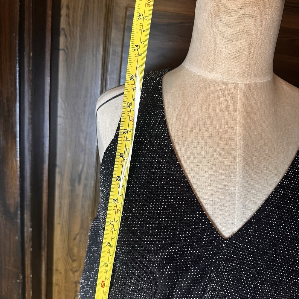 Express Party Dress Metallic Sparkle Sleeveless Womens Size M Cocktail NWT $79 - Picture 6 of 7